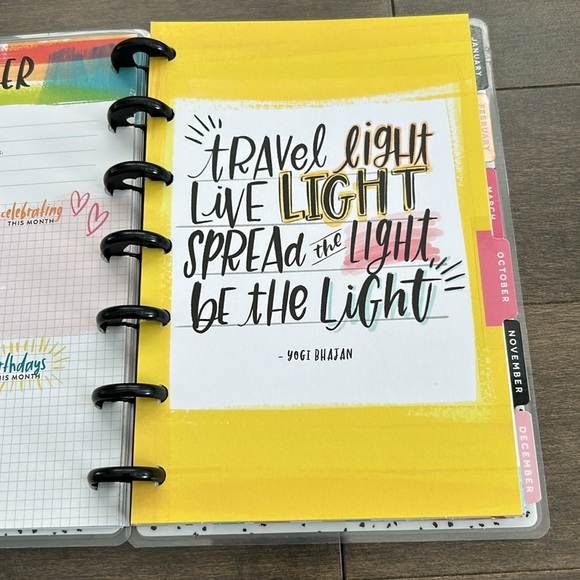 HAPPY PLANNER Choose to Shine Mini Planner, Journal, Office Stationery Book - Picture 10 of 15